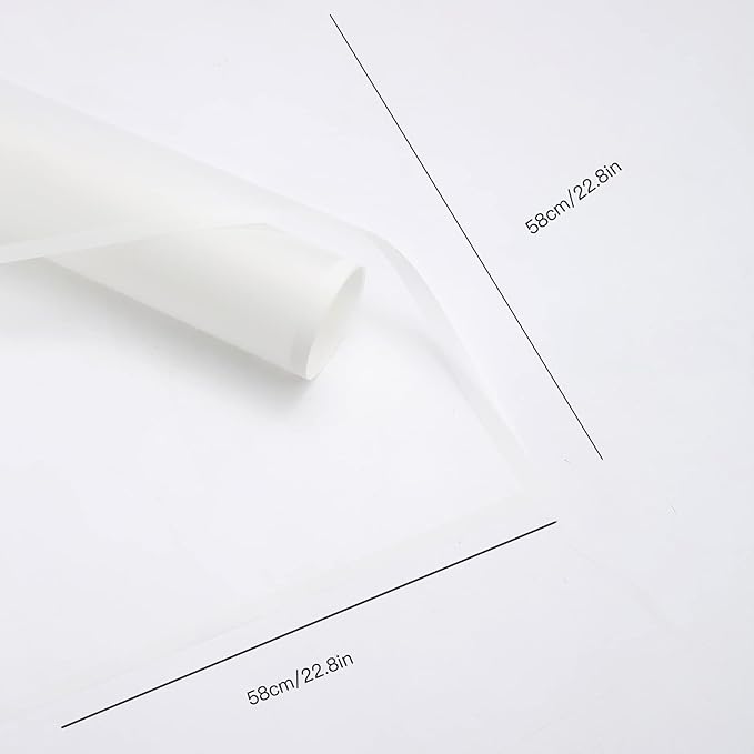 HYSSINOWRAP 20 sheet .flower wrapping paper. Flower packaging bouquet wrapping paper.KoreanFlorist Supplies, 22.8 * 22.8 inches(WHITE)