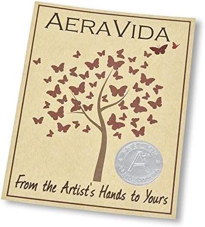 AeraVida Intricate Etched Ovals Mango Wood Vase Dark Brown 6-Inch Handmade Tabletop Flower Holder for Dried or Silk Flowers Rustic Modern Decor Accent for Living Room or Office