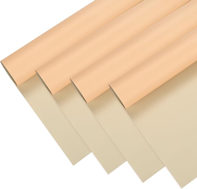 M METERXITY 20 Sheets Flower Wrapping Paper Bouquet, 23 Inch Double-Sided Dark Brown & Orange BOPP Waterproof Floral Wrapping Paper Flower Packaging for Wedding/Party/Gift Bouquet Wrap Paper
