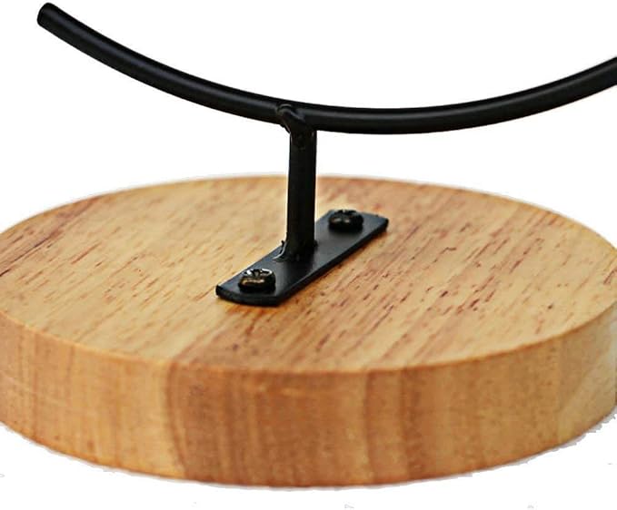YY YEARCHY Awesomes Terrarium Ornament Display Stand Metal Stand Air Plant Stand Flower Pot Stand Holder Iron Pothook Stand for Hanging Glass Terrarium Globe Ball (1, Black)