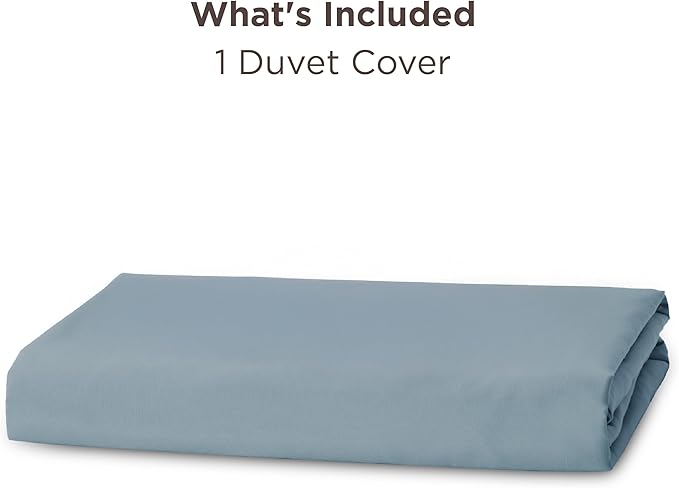 Bedsure Duvet Cover King Size - Only Includes 1 Duvet Cover (104"x90"), Hotel Luxury Soft Double Brushed All Season Bedding for Kids & Adults, Zipper Closure, NO Comforter, Mineral Blue