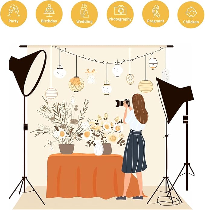 Kate Flower Wall Backdrops Arch Pregnant Wedding Party Supplies Photo Shoot Portrait Photo Background, 7x5ft