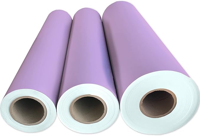Jillson Roberts Bulk Gift Wrap, Everyday Gift Wrapping Supplies, Lavender Matte, 1/2 Ream 417 feet x 24 inches