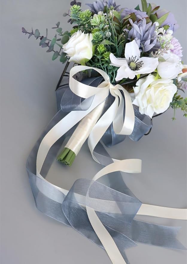 S_SSOY Wedding Bouquet Bride,Bride Bridal Bouquet Bridesmaid Artificial Flowers for Ceremony Anniversary Party Bridal Shower Decoration Wedding Bouquets (Purple)
