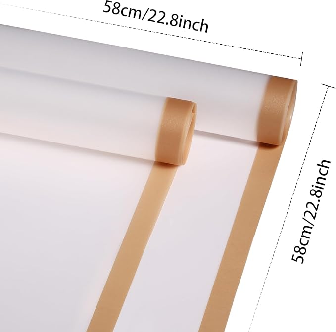 DEWJDFSC 20 Sheets Flower Wrapping Paper,Waterproof Floral Korean Bouquet Wrapping Paper, Florist Supplies, Suitable for Flowers Gift Packaging(White-4)