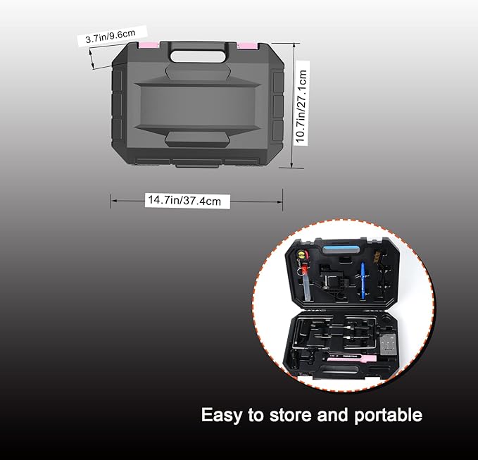 4 in 1 Hot Wire Electric Foam Cutter Kit, Styrofoam Cutting Tool 15W/ 6V with Case, Heated Foam Carving Knife Kit (Toolbox Pink)