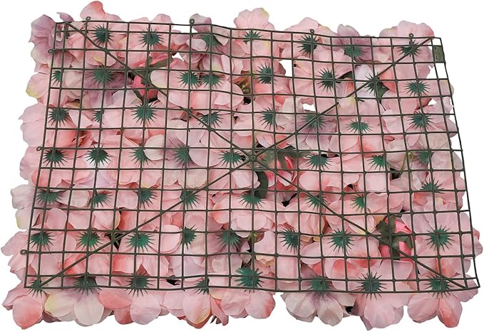 12 Pcs White Flower Wall Flowers Backdrop Artificial Flower for Backdrop Flowers Decoration 3D Floral Panels for Wall Decor Home Party Wedding Room Decoration (60x40cm/Pink 1)