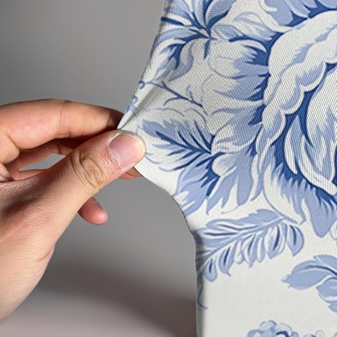 Blue Toile Arch Backdrop Vintage Floral French Toile Style Backdrop Elegant Blue and White Botanical for Wedding Baby Shower Classic European Party Decor Photography Background (G4224,6.6FT)