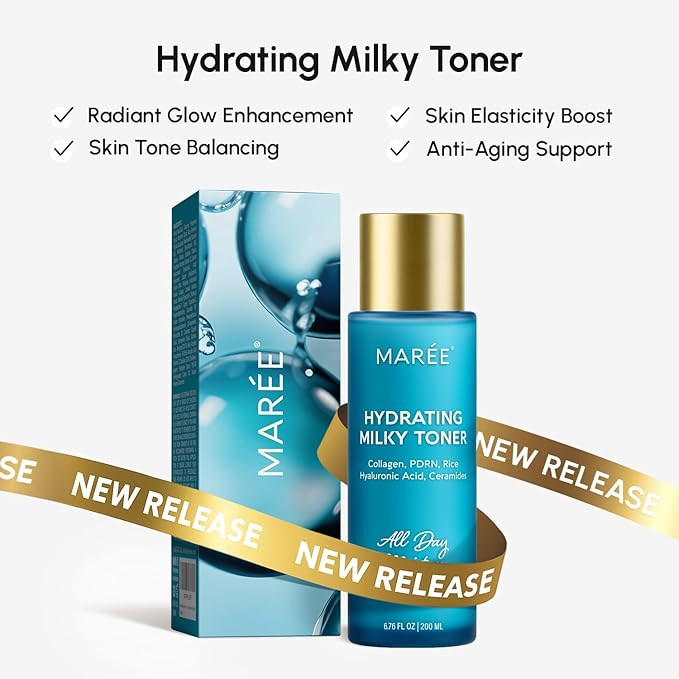 MAREE Holiday Skincare Gift Set — Under Eye Patches, Collagen Face Mask & Cute Pimple Patches for Face — Christmas Gifts & Stocking Stuffers for Women and Men — Top Christmas Gifts for Mom & Coworkers