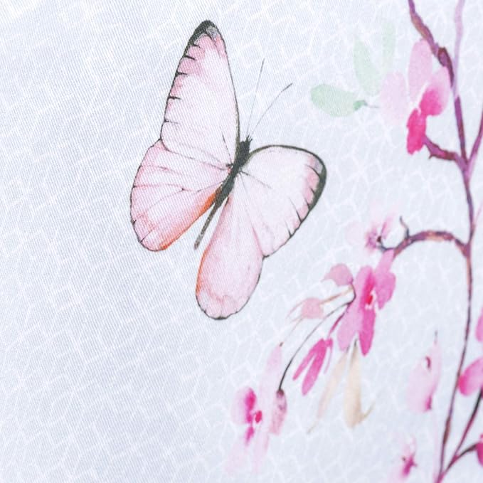 Maison d' Hermine Table Cloth Rectangle Table 100% Cotton 70 x 120 Inches Tablecloth Reusable Decorative for Dining Room, Farmhouse, Home, Party, Festive & Wedding Spring Summer - Blossoms in Spring