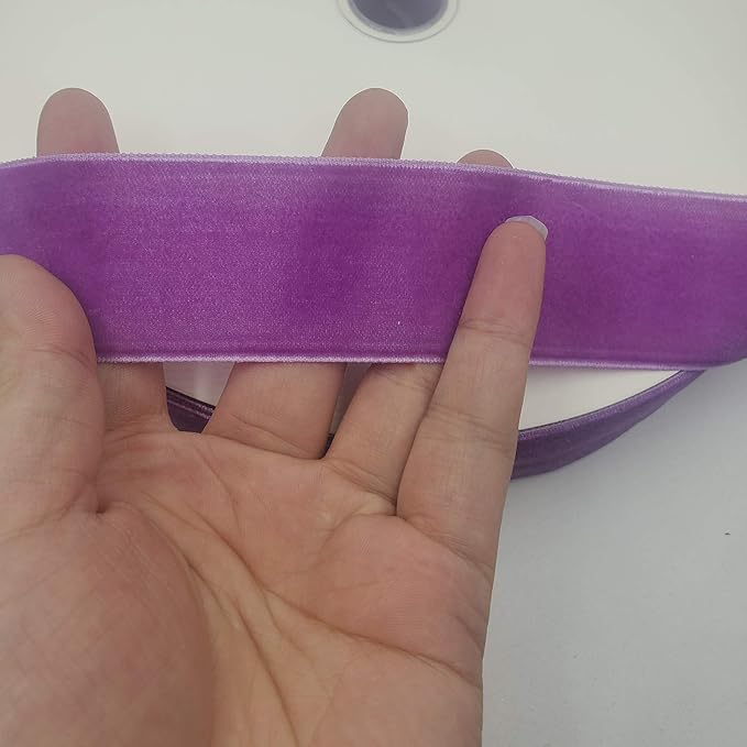 10 Yards Velvet Ribbon Spool (Purple, 1 1/2")