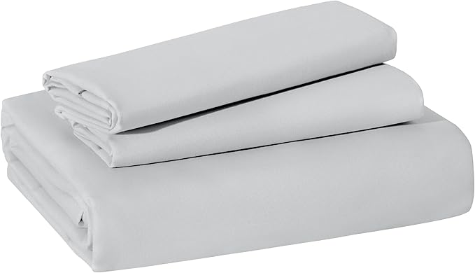 Bedsure Duvet Cover Full Size - Soft Double Brushed Bedding Set for Kids & Adults, Zipper Closure, 3 Pieces, Includes 1 Duvet Cover (80"x90") & 2 Pillow Shams, NO Comforter, Silver Grey