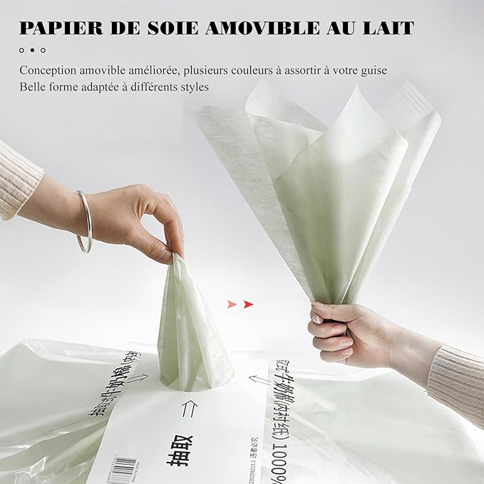 4 Packs 160 Sheets Waterproof Pleated Withdrawable Flower Wrapping Paper, Korean of Cotton Non-Woven Floral Bouquet Paper, 11.4" x 11.4", Gift Packaging for Flower Shops and DIY Fresh Flowers (Black)