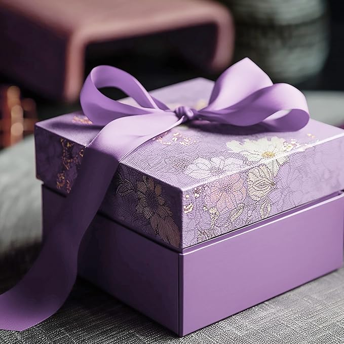 LIUYAXI Light Purple Satin Ribbon, Double Faced 1/2" X Continuous 25 Yards Ribbons Perfect for Gift Wrapping Bows Bouquet Wedding Craft and More