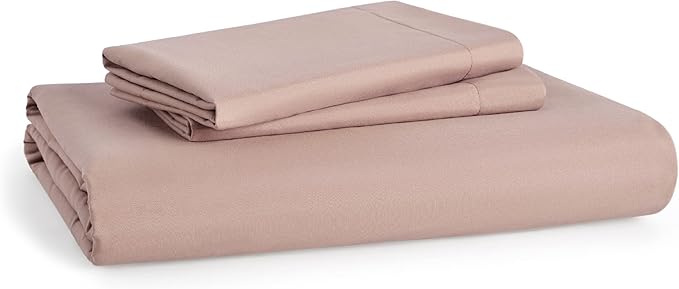 Bedsure Duvet Cover King Size - Soft Double Brushed Bedding Set for Kids & Adults, Zipper Closure, 3 Pieces, Includes 1 Duvet Cover (104"x90") & 2 Pillow Shams, NO Comforter, Dusty Rose
