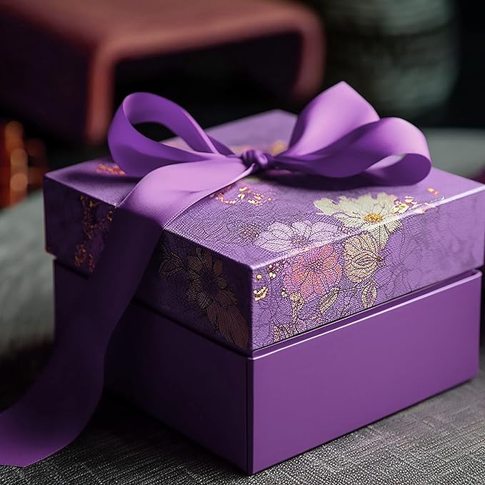 LIUYAXI Purple Satin Ribbon, Double Faced 1/2" X Continuous 25 Yards Ribbons Perfect for Gift Wrapping Bows Bouquet Wedding Craft and More