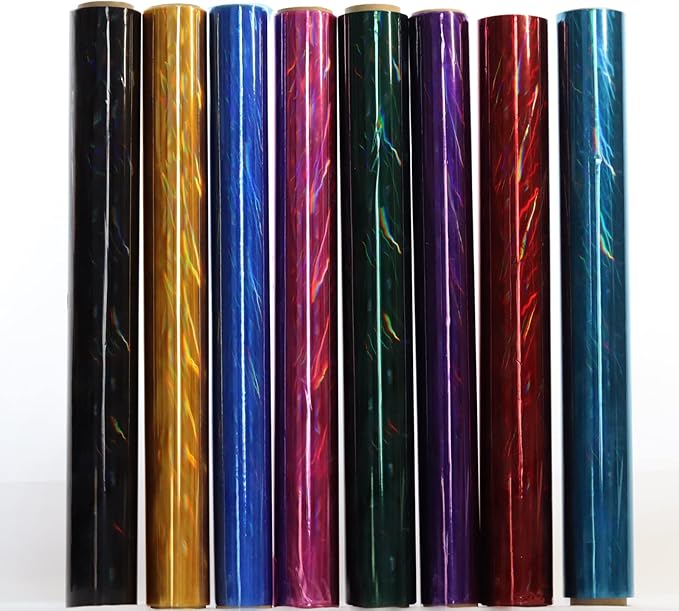 CMFYHM Iridescent Blue Cellophane Wrap Roll I 34 In Wide X 100 Ft Long I Colorful Cello Perfect For Baskets,Gifts, Treats,Birthday Holiday Wedding Floral, Party Arts Crafts Decoration (Blue)