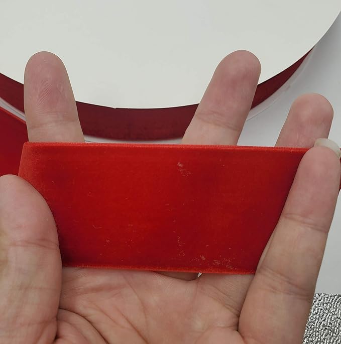 10 Yards Velvet Ribbon Spool(Red, 1 1/2")