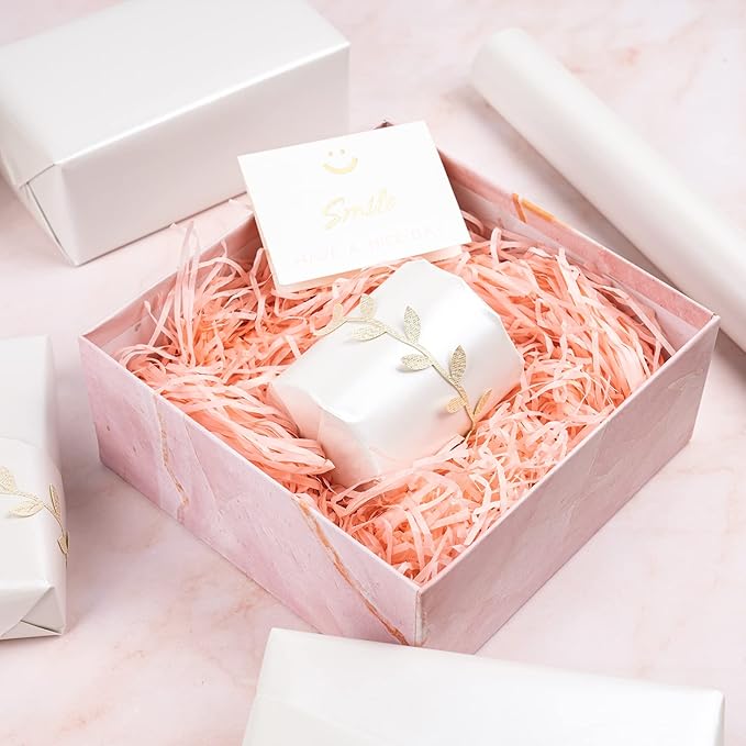 RUSPEPA Off White Metallic Wrapping Paper - Solid Color Matte Paper Perfect for Wedding, Birthday, Christmas, Baby Shower - 17 Inches X 32.8 Feet