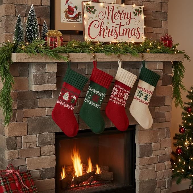 2 PCS 6FT Artificial Christmas Garland with Real Touch Norfolk Pine Garland - Lush Holiday Greenery for Mantle, Stairs, Table, Indoor Outdoor Decor