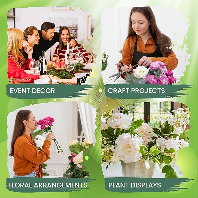 Lageza Pack of 6 Round Floral Foam Blocks (4.5” X1.5”) Dry & Wet Green Flower Foam Blocks for Fresh & Artificial Flower Arrangements, Party Decorations, Florist Supplies (Size: 4.5 Inch)