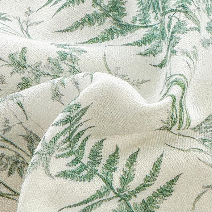 LifeTB Muslin Duvet Cover Twin Size 100% Cotton Botanical Floral Comforter Cover Ultra Soft Cottagecore Bedding Set Lightweight Linen Feel Textured Breathable Gauze Duvet Cover with 2 Pillowcases