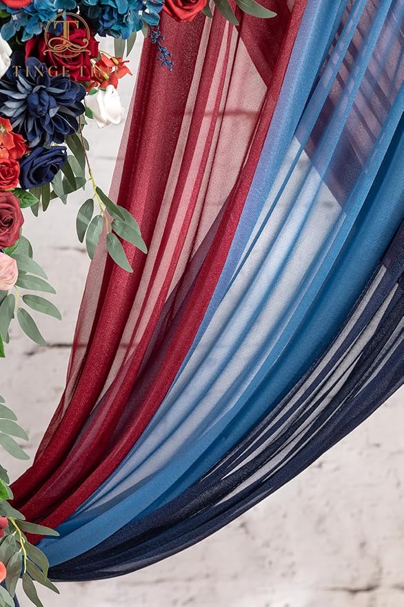 TINGE TIME Artificial Arch Flowers Kit Pack of 5, Wedding Decorations for Reception with Hanging Flowers, Wedding Arch Silk Floral Arrangements Ceremony Backdrop Bridal Shower Outdoor Party Decor