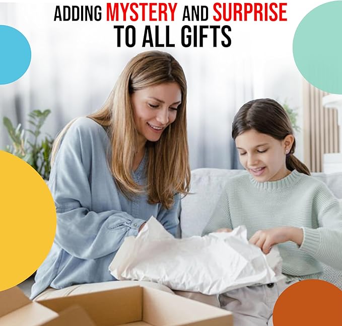 Party Solids Ivory Tissue Paper for Gift Bags - 20" X 30" Bulk Tissue Paper Ivory 480 Sheets - 10lb Newsprint for Packing, Birthday Gift Box Filler, Packing Supplies for Moving Supplies