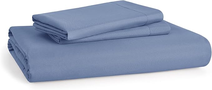 Bedsure Duvet Cover Queen Size - Soft Double Brushed Bedding Set for Kids & Adults, Zipper Closure, 3 Pieces, Includes 1 Duvet Cover (90"x90") & 2 Pillow Shams, NO Comforter, Slate Blue