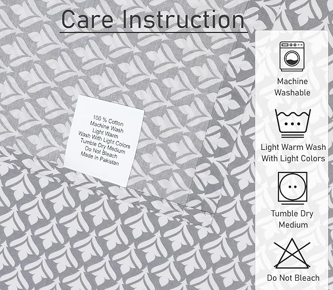 RUVANTI 100% Cotton Full Size Bed Sheets, 4 Pieces, Soft & Breathable Percale Weave Bedding, Deep Pocket 16", Hotel Standard, Crisp Cool Feel, Durable, Perfect Sheet Set Floral, Idiomatic Expression