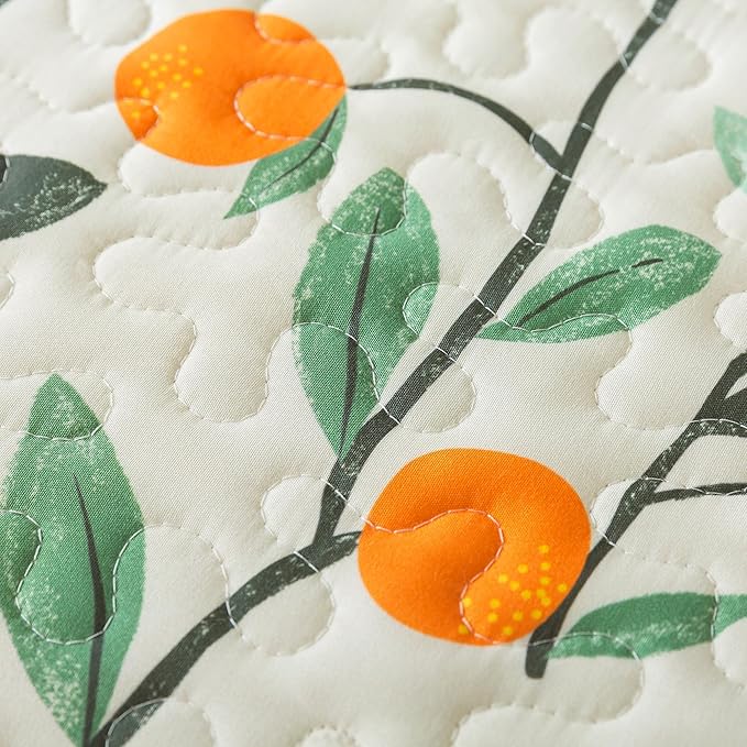 HoneiLife Floral Quilt Sets - Botanical Bedspreads 3-Piece, Wildflower Coverlet for Queen Beds, Lightweight Bed Cover, All Season Use