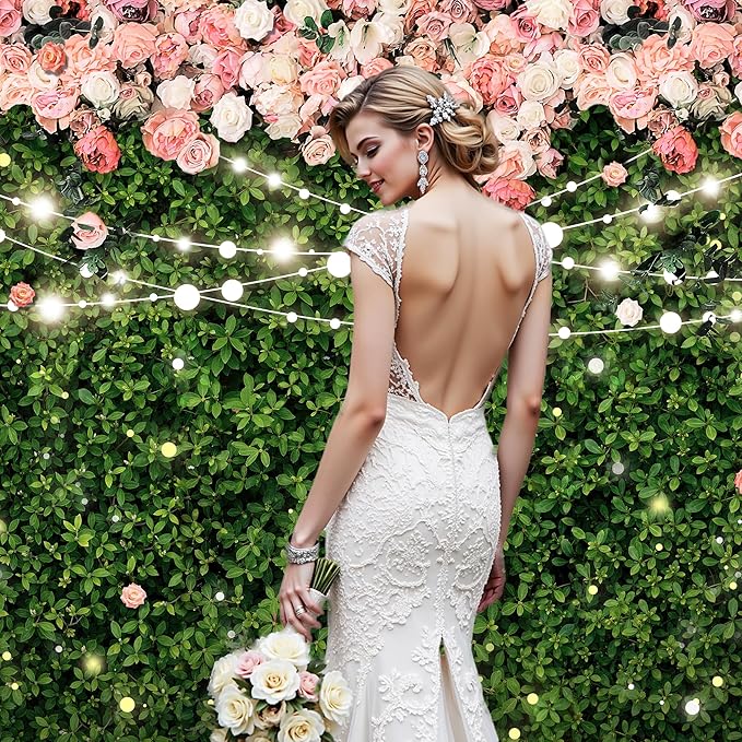 Riyidecor Flower Wall Backdrop Polyester Fabric Pink Rose Floral Blossom Leaves Spring 5Wx3H Feet Birthday Women Girls Photography Background Birthday Wedding Photo Studio Shoot