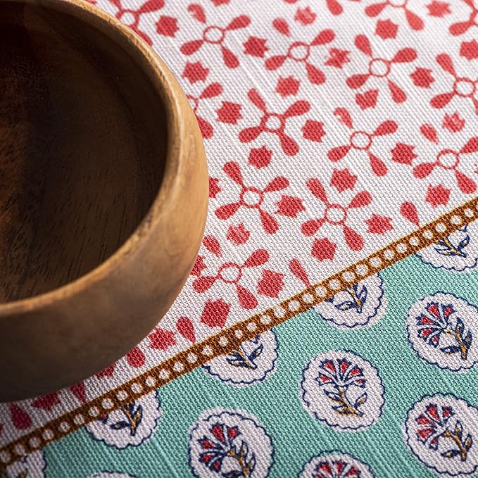 Maison d' Hermine Table Cloth Square Table 100% Cotton 60 x 60 Inches Tablecloth Reusable Decorative Everyday Use for Dining Room, Farmhouse, Home, Party, Festive & Wedding Spring Summer - Provence