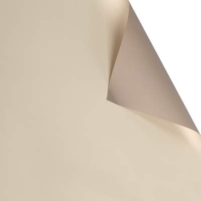 BBJ WRAPS Brown Flower Wrapping Paper, Waterproof Floral Bouquet Wrapping Paper Gift Packaging Florist Wraps, 20 Sheets 23.6x23.6 Inch (Coffee)