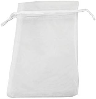 QIANHAILIZZ 50 Pack 12 x 16 Inch Drawstring Jewelry Gift Organza Bags Plant Covers Plants Protection Bag D5B (white)
