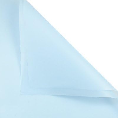 BBJ WRAPS Blue Flower Wrapping Paper Floral Wrapping Paper for Bouquets Gift Packaging Supplies 20 Counts (Water blue)