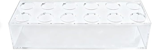 Acrylic Flower Vase Rectangular Centerpiece, 12 Inch Clear Rectangle Floral Vase for Dining Table Home Decor Wedding Party, Send from Local Warehouse