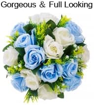 Flower Centerpieces for Wedding Tables: Wedding Table Decorations Blue & White Flower Balls Centerpieces for Engagement Cerebration Party Center Pieces 6 Packs
