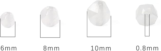 Faceted Natural White Agate Stone Round Beads 10mm 36cm/Strand for Jewelry Making