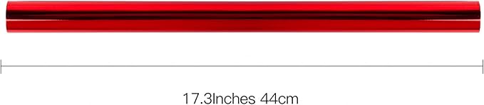 RUSPEPA Red Metallic Wrapping Paper - Christmas Wrapping Paper Perfect for Wedding, Birthday, Christmas, Baby Shower - 17 Inches X 32.8 Feet