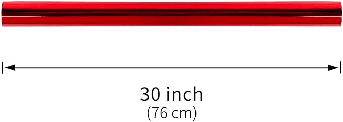 RUSPEPA Red Metallic Wrapping Paper - 81.5 Sq Ft - Solid Color Paper Perfect for Wedding,Birthday,Christmas,Baby Show - 30 inches x 32.8 feet