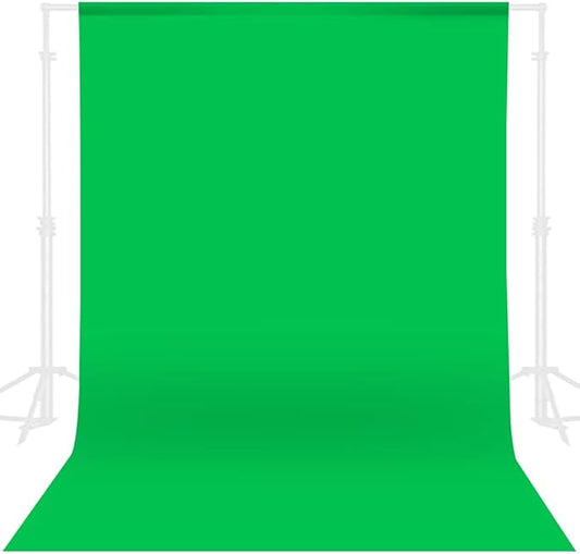 GFCC Green Screen Backdrop - 8FTX10FT Polyester Photo Backdrop for Photoshoot Greenscreen Background for Photography Video Recording Photo Background