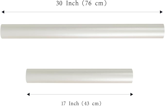 LaRibbons White Wrapping Paper, Mini Roll-17 Inch x 33 Feet, Solid Color Pearly-Lustre Christmas Gift Wrap Paper Rolls, Perfect for Holiday, Wedding, Valentine's Day, Birthday, Baby Shower