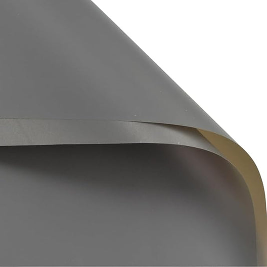 BBJ WRAPS Translucent Flower Wrapping Paper for Florist Waterproof Durable Bouquet Wrapping Paper for Floral Arrangements on Valentine's Day, Mother's Day, 22.8x22.8 Inch - 20 Sheets(Grey)