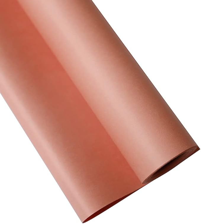 FWSA WRAPS Floral Wrapping Paper Roll Bouquet Wrapping Supplies 105G Thicken Christmas Gift Wrapping Paper Florist Paper for Bouquet DIY Crafts 23.23 x 288 inches (Color 21 (Coral Pink))