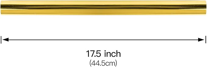 RUSPEPA Gold Metallic Wrapping Paper - Solid Color Paper Perfect for Wedding, Birthday, Christmas, Baby Shower - 17.5 Inches X 32.8 Feet
