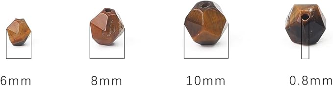 Faceted Natural Yellow Tiger Eye Stone Round Beads 6mm 36cm/Strand for Jewelry Making