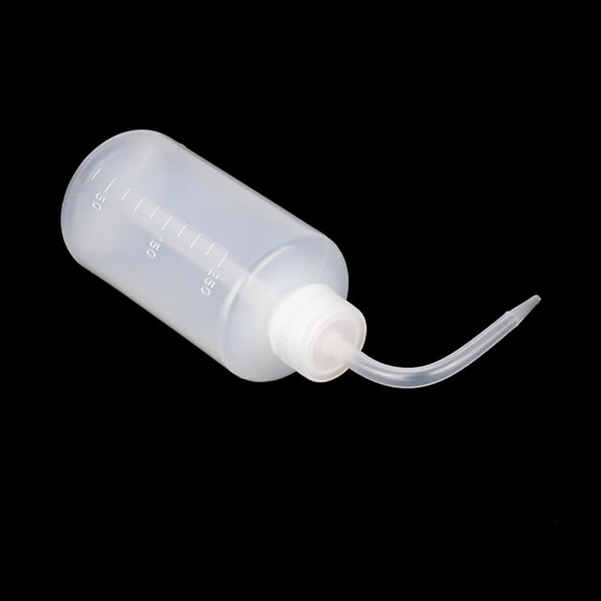 stonylab Chemical Wash Bottle, Plastic Safety Lab Squeeze, LDPE with Narrow Mouth, 250 ml (8 oz), 4 Packs