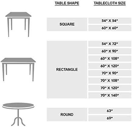 Maison d' Hermine Table Cloth Rectangle Table 100% Cotton 60 x 90 Inches Fall Tablecloth Reusable Everyday Use for Thanksgiving Christmas Decorations Dining Farmhouse Party (Rural Christmas)
