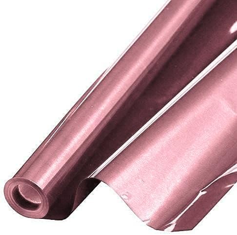 PMU Gift Wrap Mylar Roll Metallic Baby Pink 2-sided, 48 Inches X 50 Ft Roll 1.4 Mil Highly Reflective Mylar Film, Great for Gifts, Birthdays, Christmas, Baskets, Arts & Crafts